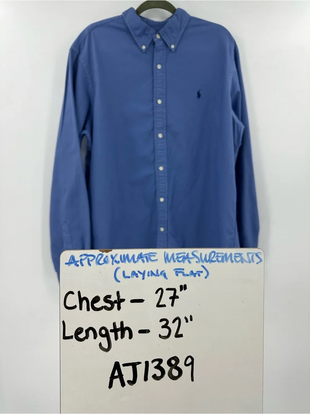 Polo PRL Ralph Lauren Classic Fit Oxford Cloth Button-Down OCBD XL